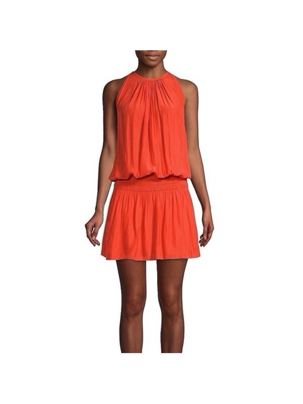 Ramy Brook redHalter Blouson Mini Dress